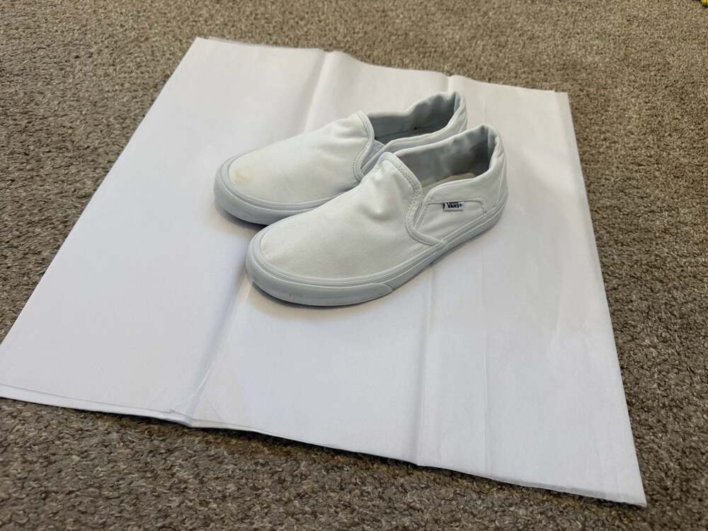 Vans Womens Asher White Skateboarding Shoes Size 9 (7738346)